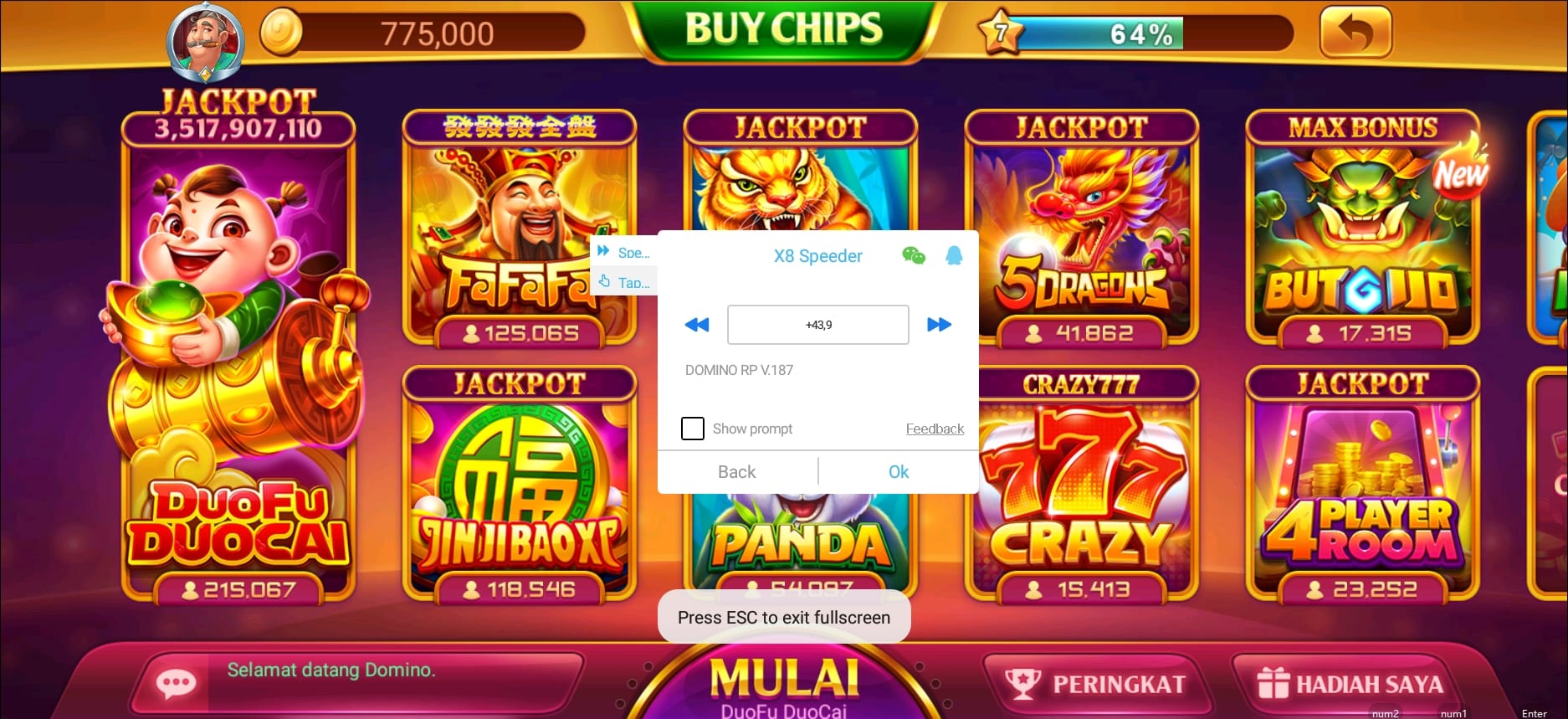 Kecepatan slot Higgs The Sea Letter